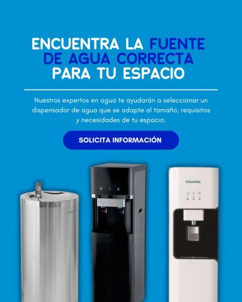 fonte de água de acordo com o local de instalação e as necessidades